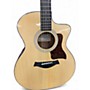 Used Taylor 214ce Plus Natural Acoustic Electric Guitar Natural