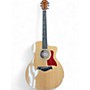 Used Taylor 214ce QM DLX Natural Acoustic Electric Guitar Natural