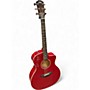 Used Taylor 214ce Red Dlx Red Acoustic Electric Guitar Red