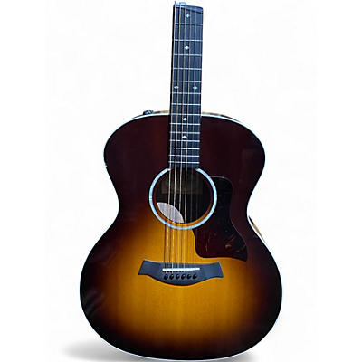 Used Taylor 214e dlx 3 Color Sunburst Acoustic Guitar