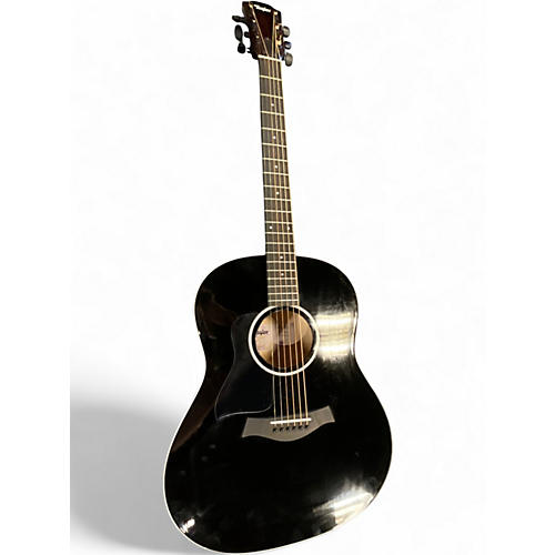 Used Taylor 217E BLK-PLUS Black Acoustic Electric Guitar Black