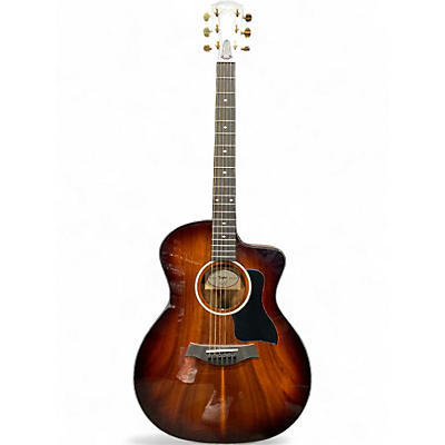 Used Taylor 224CEKDLX 2 Color Sunburst Acoustic Electric Guitar