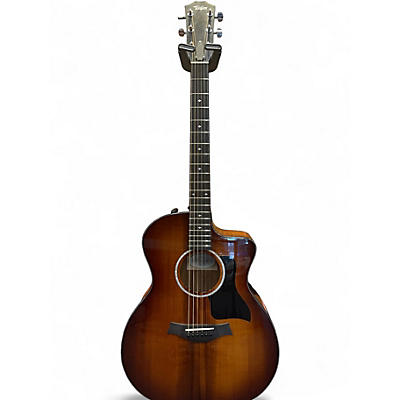 Used Taylor 224CEKDLX 2 Color Sunburst Acoustic Electric Guitar