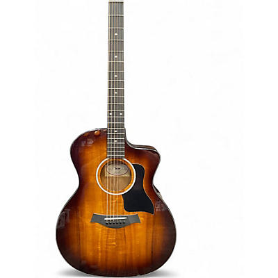 Used Taylor 224CEKDLX 2 Color Sunburst Acoustic Electric Guitar