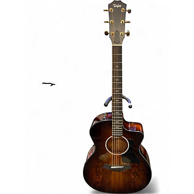 Used Taylor 224CEKDLX 3 Color Sunburst Acoustic Electric Guitar