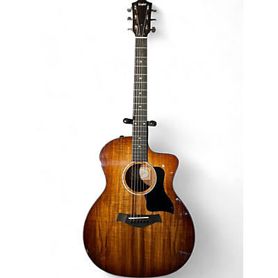 Taylor Used Taylor 224CEKDLX AMBER BURST Acoustic Electric Guitar