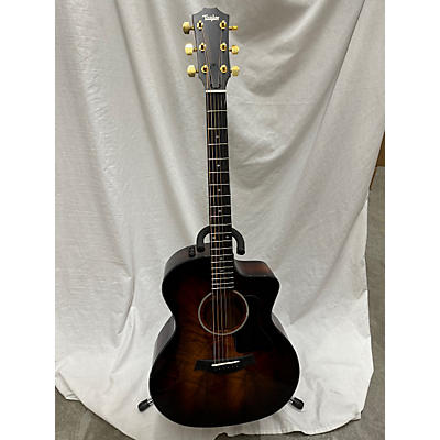 Taylor Used Taylor 224CEKDLX Brown Sunburst Acoustic Electric Guitar