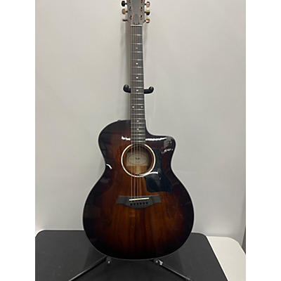 Taylor Used Taylor 224CEKDLX Brown Sunburst Acoustic Electric Guitar