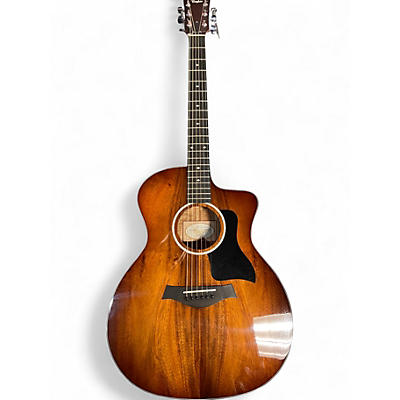 Used Taylor 224CEKDLX NATURAL BURST Acoustic Electric Guitar