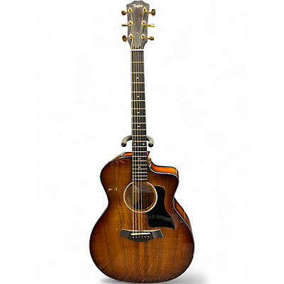 Used Taylor 224CEKDLX Natural Acoustic Electric Guitar