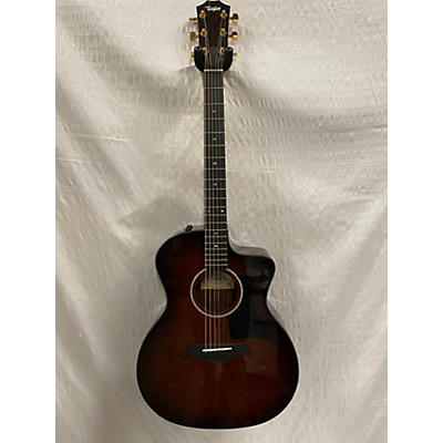 Taylor Used Taylor 224CEKDLX Shaded Edge Burst Acoustic Electric Guitar