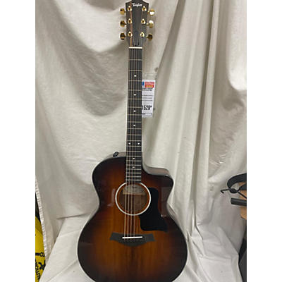 Taylor Used Taylor 224CEKDLX Shaded Edge Burst Acoustic Electric Guitar