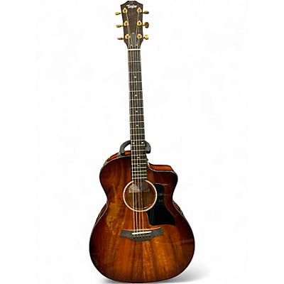 Used Taylor 224CEKDLX Shaded Edge Burst  Acoustic Electric Guitar