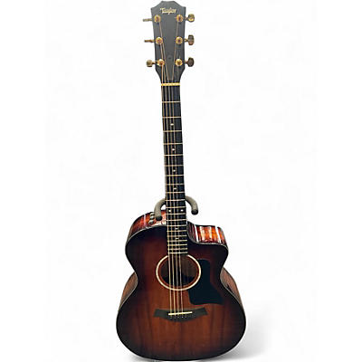 Used Taylor 224CEKDLX Shaded Edge Burst Acoustic Electric Guitar