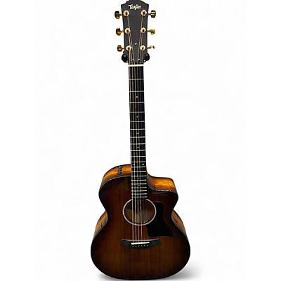 Used Taylor 224CEKDLX Sunburst Acoustic Electric Guitar