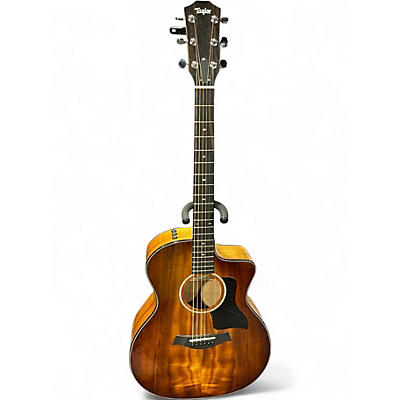 Used Taylor 224CEKDLX Sunburst Acoustic Electric Guitar