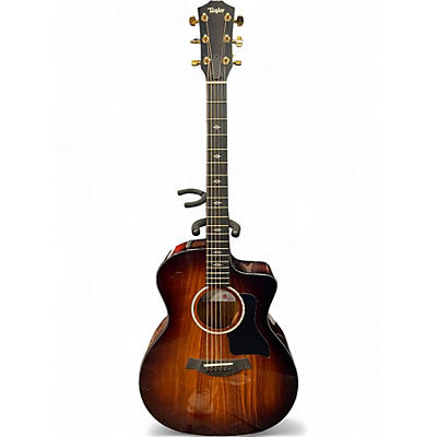 Used Taylor 224CEKDLX Sunburst Acoustic Electric Guitar