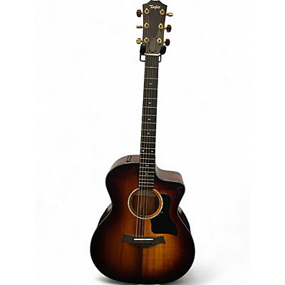 Used Taylor 224CEKDLX Tobacco Acoustic Electric Guitar