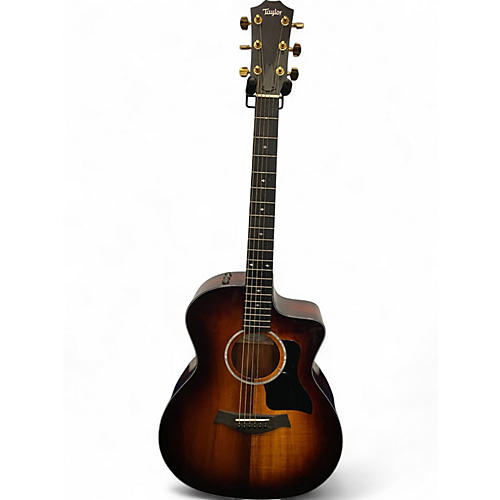 Used Taylor 224CEKDLX Tobacco Acoustic Electric Guitar Tobacco
