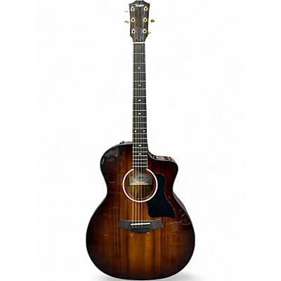 Used Taylor 224CEKDLX Tobacco Acoustic Electric Guitar