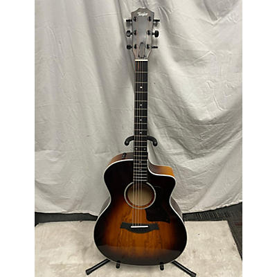 Taylor Used Taylor 224CEKDLX Tobacco Sunburst Acoustic Electric Guitar