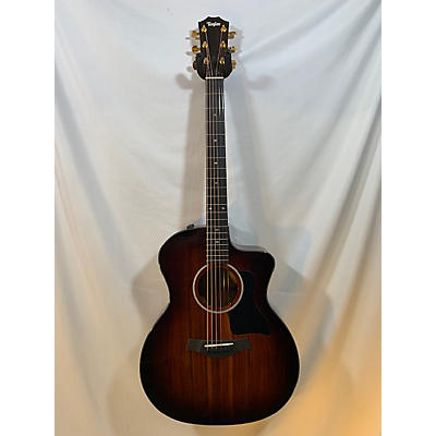 Taylor Used Taylor 224CEKDLX Trans Brown Acoustic Electric Guitar