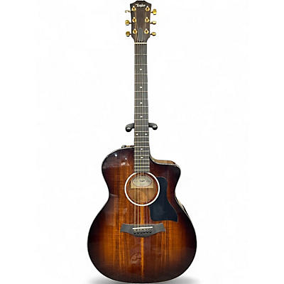 Used Taylor 224CEKDLX Vintage Natural Acoustic Electric Guitar