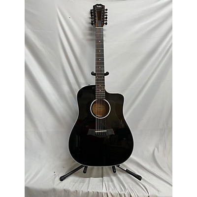 Taylor Used Taylor 250CE-BLK DELUXE Black 12 String Acoustic Electric Guitar