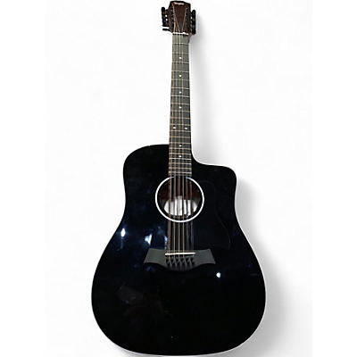 Used Taylor 250ce blk deluxe Black 12 String Acoustic Electric Guitar