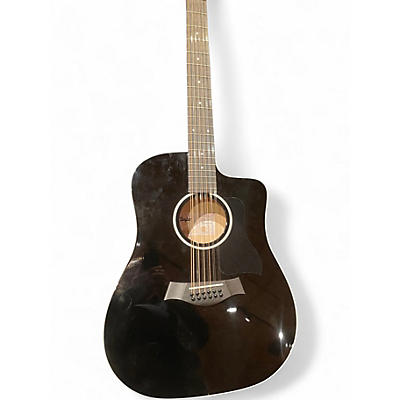 Used Taylor 250ce plus 12 string Black 12 String Acoustic Electric Guitar
