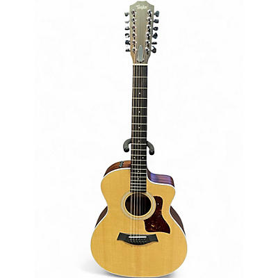 Used Taylor 254 CE Natural 12 String Acoustic Electric Guitar