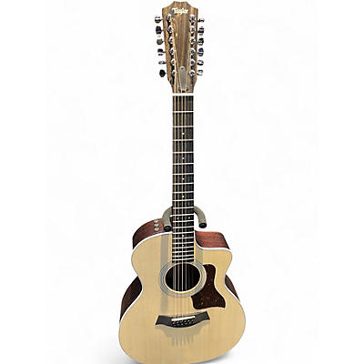 Used Taylor 254CE Natural 12 String Acoustic Electric Guitar
