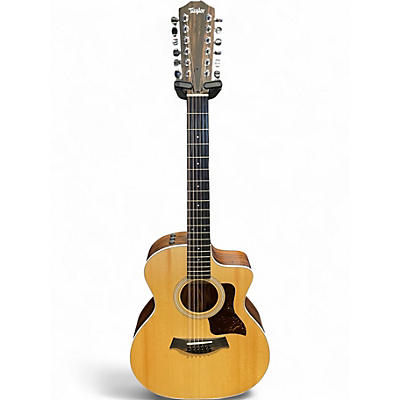 Used Taylor 254ce Natural 12 String Acoustic Electric Guitar