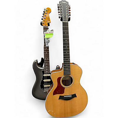 Used Taylor 254cedlx Natural 12 String Acoustic Electric Guitar