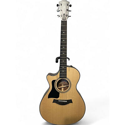 Used Taylor 312CE Left Handed Natural Acoustic Electric Guitar