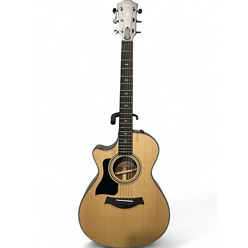 Used Taylor 312CE Left Handed Natural Acoustic Electric Guitar Natural