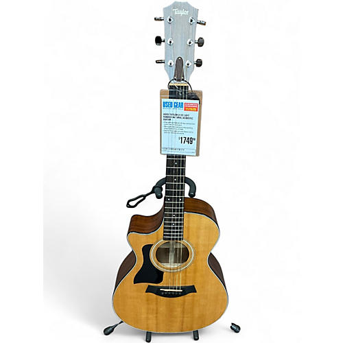 Used Taylor 312c Left Handed Natural Acoustic Guitar Natural