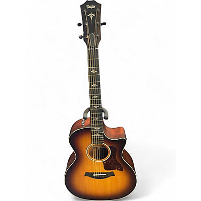 Used Taylor 314CE 2 Color Sunburst Acoustic Electric Guitar