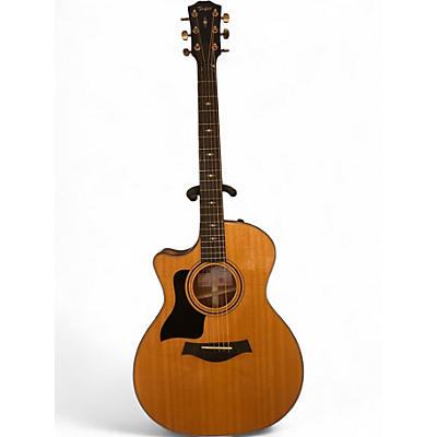 Used Taylor 314CE Left Handed Natural Acoustic Electric Guitar