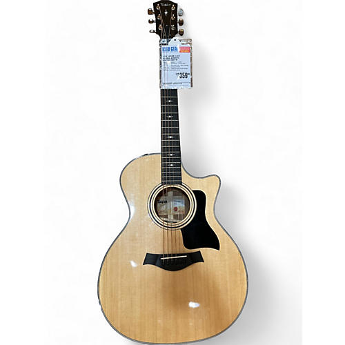 Taylor Used Taylor 314CE Natural Acoustic Electric Guitar Natural