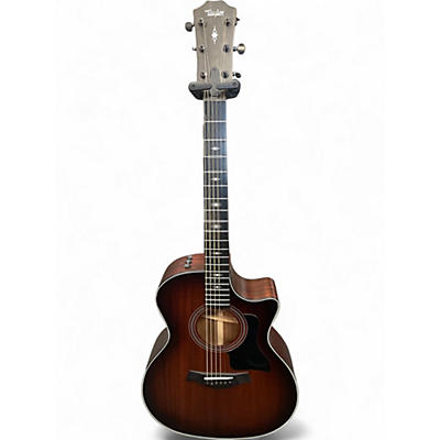 Used Taylor 324CE Shaded Edge Burst Acoustic Electric Guitar