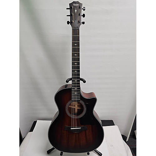 Taylor Used Taylor 324CE V-Class Shaded Edge Burst Acoustic Electric Guitar shaded edge burst