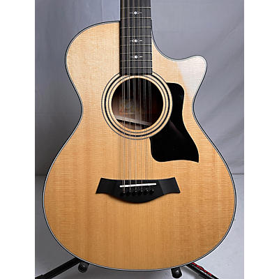 Taylor Used Taylor 352CE Natural 12 String Acoustic Electric Guitar