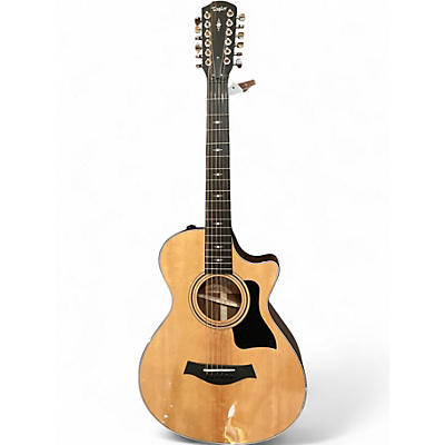 Used Taylor 352CE Natural Acoustic Electric Guitar