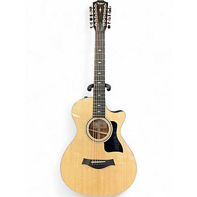 Used Taylor 352ce Natural 12 String Acoustic Electric Guitar