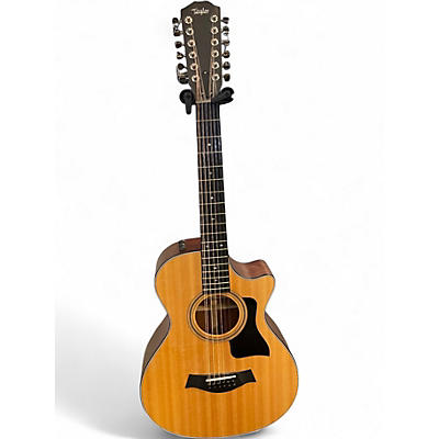 Used Taylor 352ce Natural 12 String Acoustic Electric Guitar