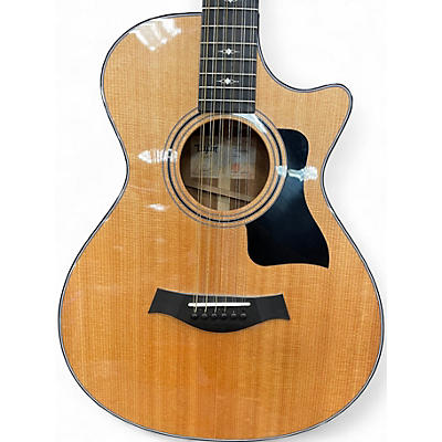 Used Taylor 352ce V-Class 12-Fret Grand Concert Natural 12 String Acoustic Electric Guitar