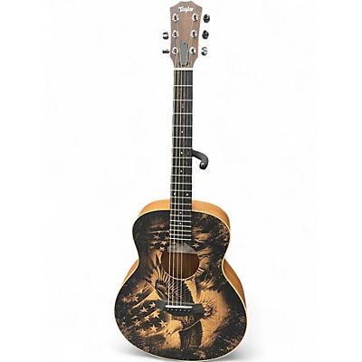 Used Taylor 4 Vets Americana Custom Graphic Acoustic Guitar
