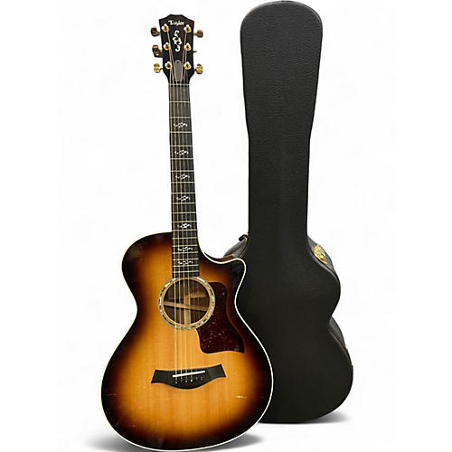 Used Taylor 412CE-LTD V-class Sunburst Acoustic Electric Guitar Sunburst