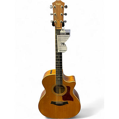 Used Taylor 414 CE L4 (CRACKED FIXED AS IS) Natural Acoustic Electric Guitar